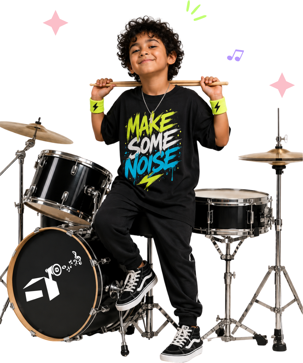 Kid rock drummer behind drum kit